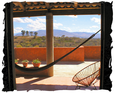 Paisaje hacia la ciudad de Oaxaca